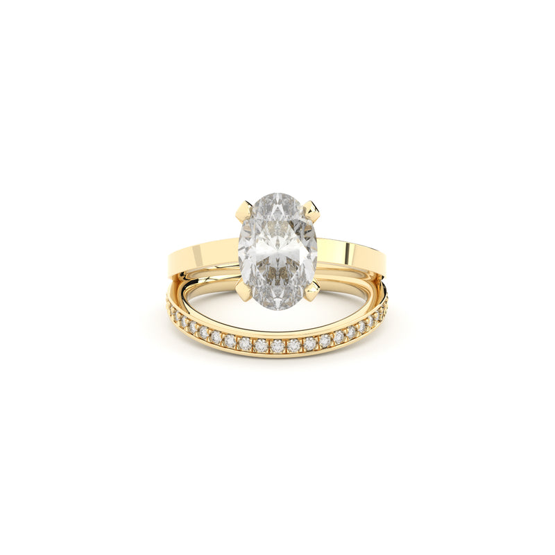 Reflection ring oval front