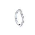 Blue Edges – lenktas deimantinės juostelės žiedas iš Formesjewelry.com