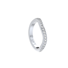 Blue Edges – lenktas deimantinės juostelės žiedas iš Formesjewelry.com