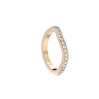 Blue Edges – lenktas deimantinės juostelės žiedas iš Formesjewelry.com
