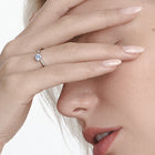 Tiny clash engagement ring with Gintare Sudziute