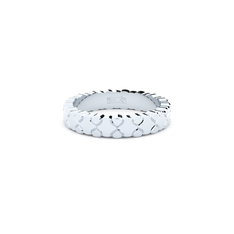 Tiny clash wedding ring