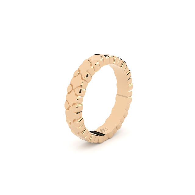 Tiny clash wedding ring