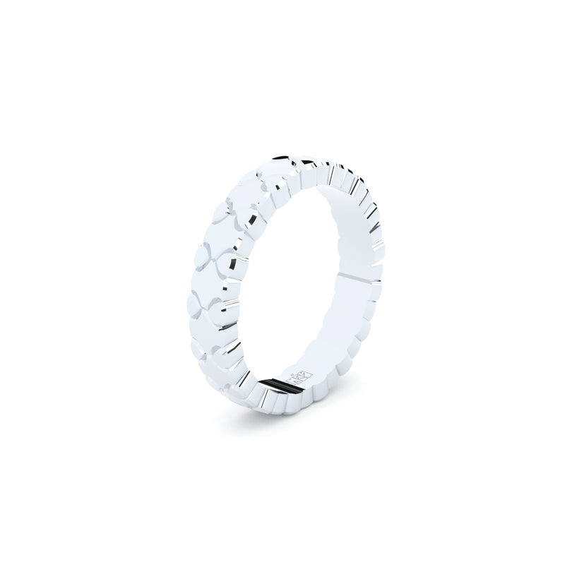Tiny clash wedding ring