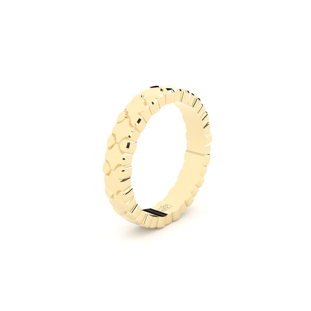Tiny clash wedding ring