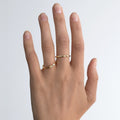 boy and girl rings in yellow