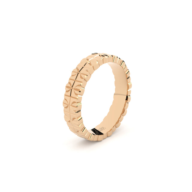 conceptual and detailed wedding ring by designer