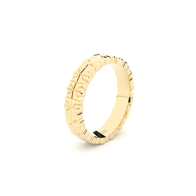 conceptual and detailed wedding ring by designer