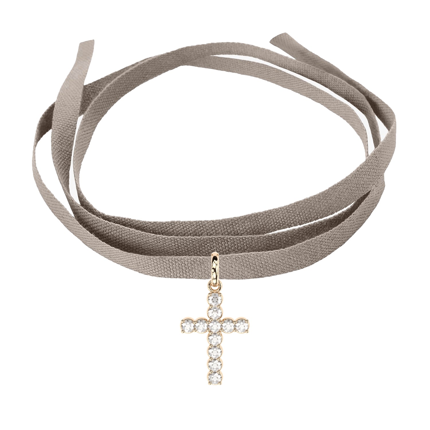 handmade cross pendant with lab grown or natural diamonds by Formes