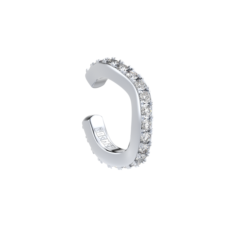 lenktas deimantinis Auskaras manžetė iš „Formes Fine Jewelry“