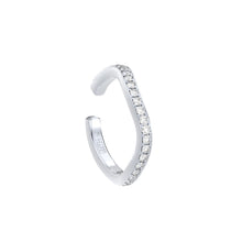 Blue Edges – lenktas žiedas/Auskaras manžetė iš Formesjewelry.com