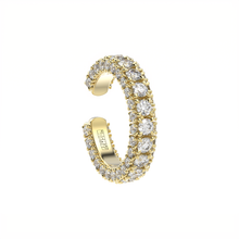 designer diamond ear cuff and ring three sides by Formes Fine Jewelry