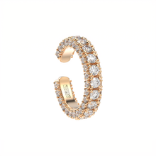 designer diamond ear cuff and ring three sides by Formes Fine Jewelry Rose gold