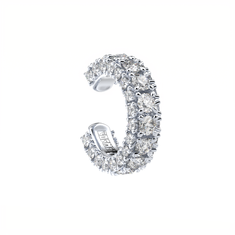 dizainerių sukurti deimantiniai Auskaras manžetė iš trijų pusių, „Formes Fine Jewelry“