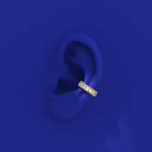 designer diamond ear cuff three sides by Formes Fine Jewelry On ear