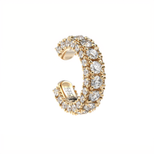 designer diamond ear cuff three sides by Formes Fine Jewelry Rose gold