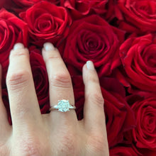 Tiny Clash engagement ring, 2.00+ ct