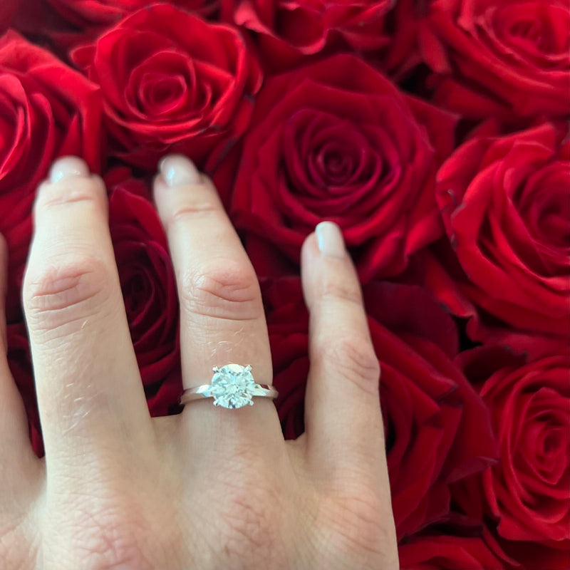 Tiny Clash engagement ring, 2.00+ ct