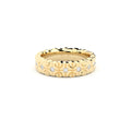 designer wedding ring with conceptual lines and shapes