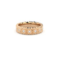 designer wedding ring with conceptual lines and shapes