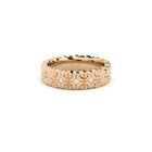 designer wedding ring with conceptual lines and shapes