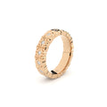 designer wedding ring with conceptual lines and shapes