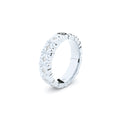 designer wedding ring with conceptual lines and shapes