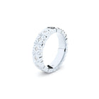 designer wedding ring with conceptual lines and shapes