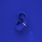 diamond ear cuff by Formes blue
