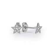 diamonds star earrings studs
