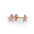 diamonds star earrings studs