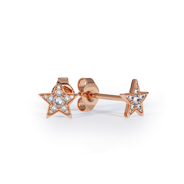 diamonds star earrings studs