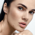 diamonds studs with an edge by Formes x Justina Jarute