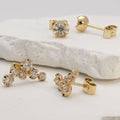 earing cluster with diamonds