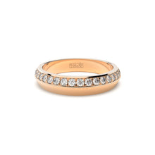 Tiny Clash edgy wedding ring with a single diamonds line