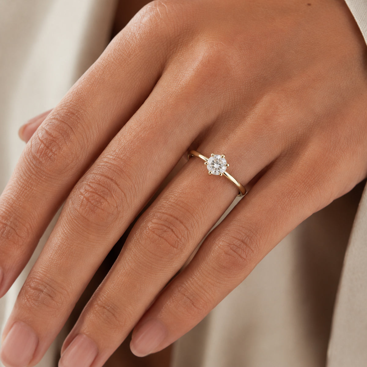 Duo6 engagement ring, 0.50 ct by Formesjewelry.com