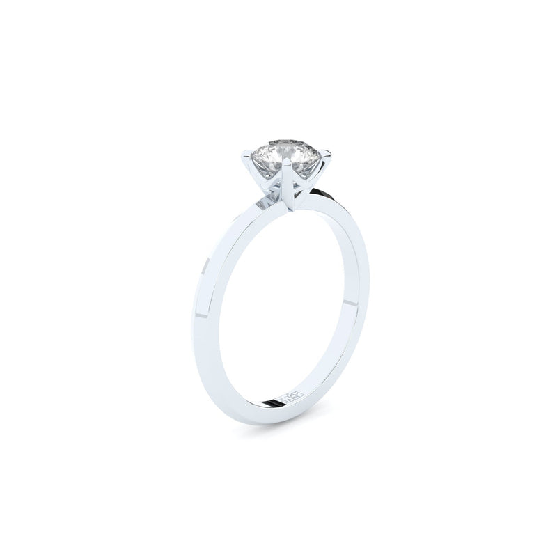 engagement ring x crown with lab grown diamond by Formes 1 ct natural diamond fine engagement ring with a twist by Formes1 ct Lab grown diamond fine engagement ring with a twist by Formes