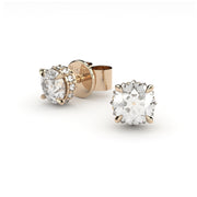 fine diamonds studs inverted diamonds