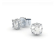 fine diamonds studs inverted diamonds
