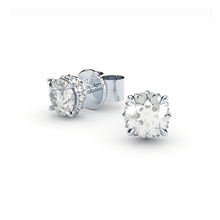 fine diamonds studs inverted diamonds