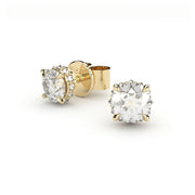 fine diamonds studs inverted diamonds