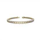 Tennis bracelet with diamonds by Formes Fine Jewelry with perfect closure