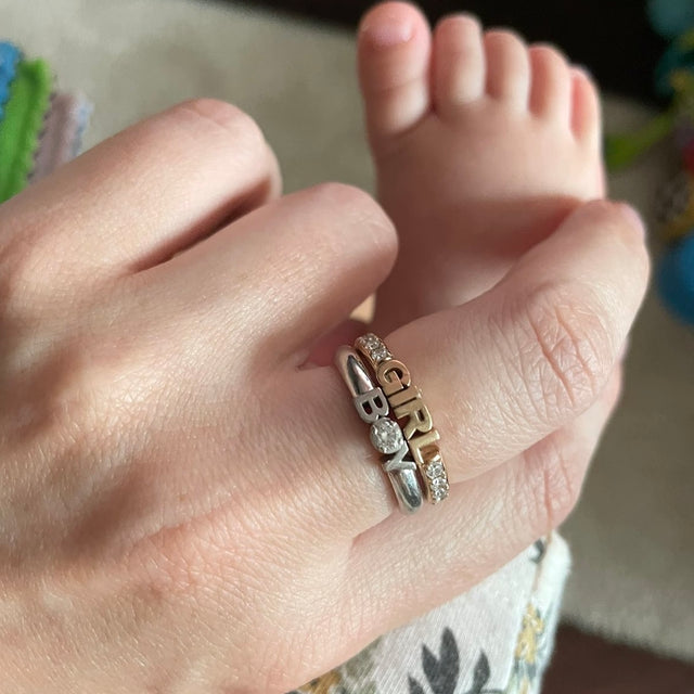 girl and boy wide rings