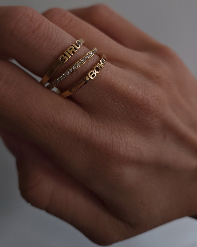 girl eternity and boy rings