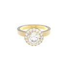 modern halo diamond engagement ring by formes fine jewelry