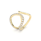 ring ear cuff yellow gold and diamonds 