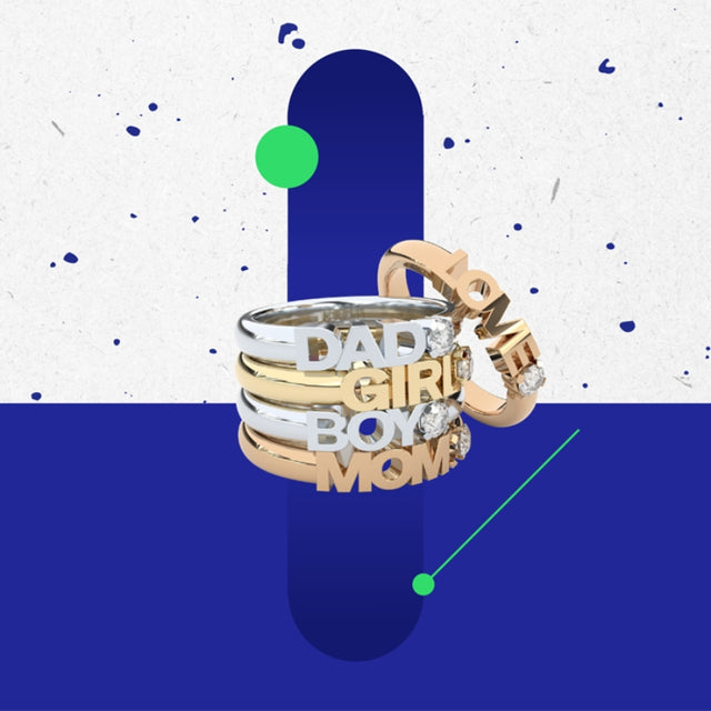 lab grown diamonds rings mom dad girl boy love by Formes