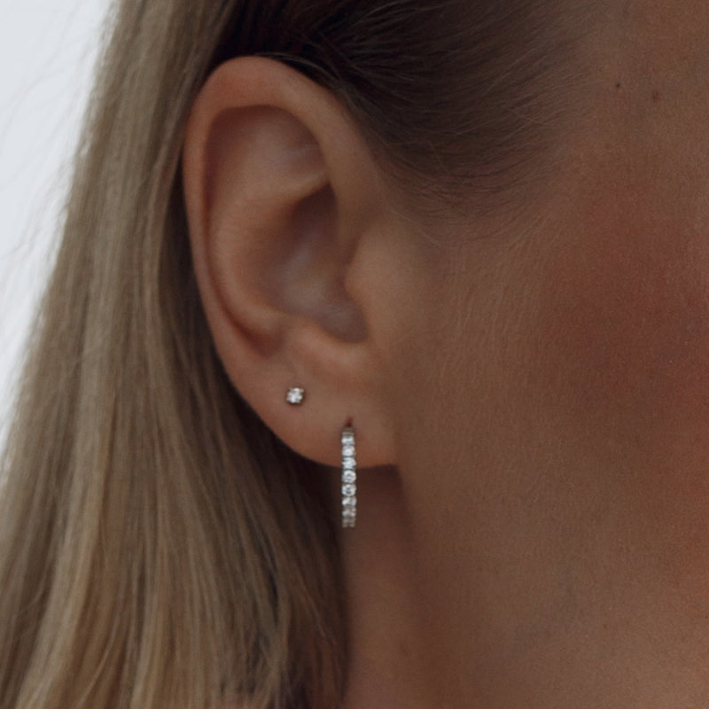hoop earrings with diamonds by Formes