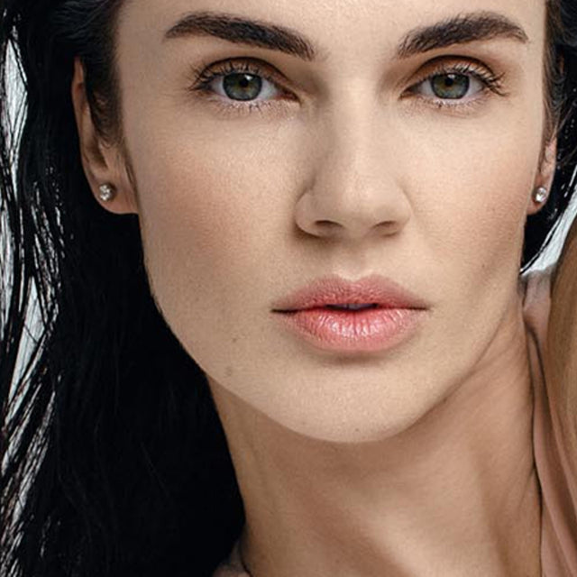 luxury diamond studs handmade by Formes x Justina Jarute