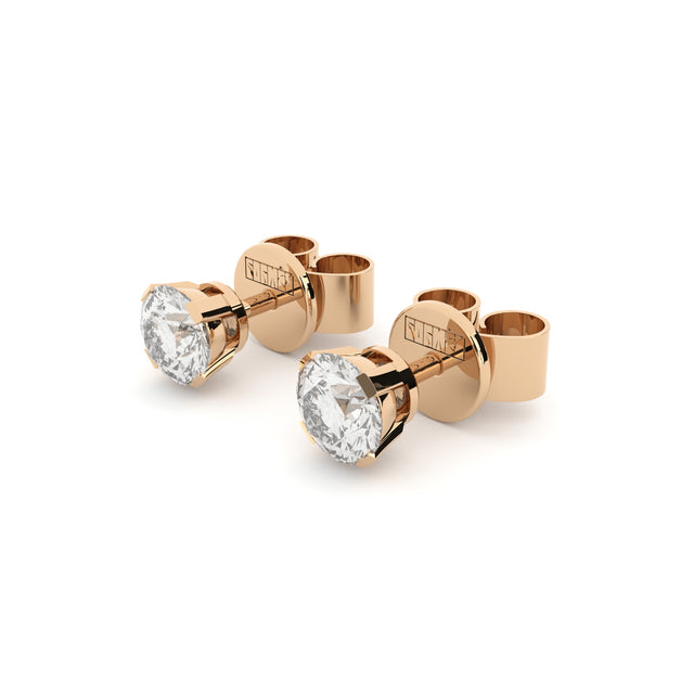 luxury diamond studs handmade by Formes